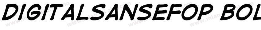 DigitalSansEFOP Bold字体转换